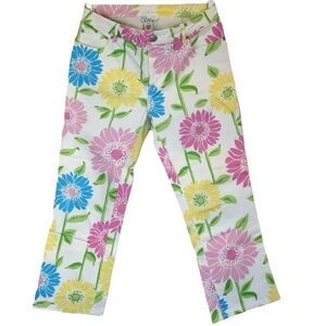 LILLY PULITZER Vintage Floral Crop Pants Size 4